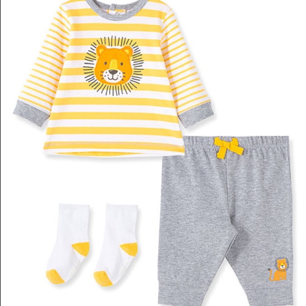 Little Me Lion Joggers Set (3-12M)